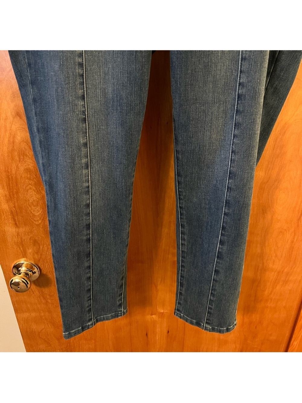 Soft Surroundings Dark Blue Ankle Cropped Women’s Denim Leggings Size 1X - Picture 5 of 10